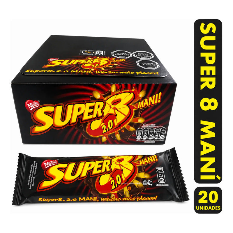 Super 8 Mani 2.0 De Nestlé (display Con 20 Unidades)