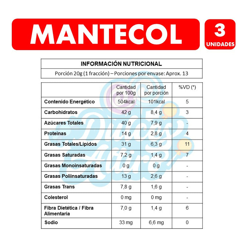 Mantecol Clásico Sin Gluten De 253g Mondeléz (pack Con 3uni)