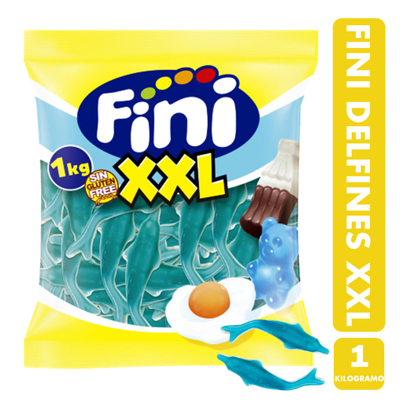 Gomitas Fini Delfin Azul Gigante Sin Gluten - Bolsa De 1kg
