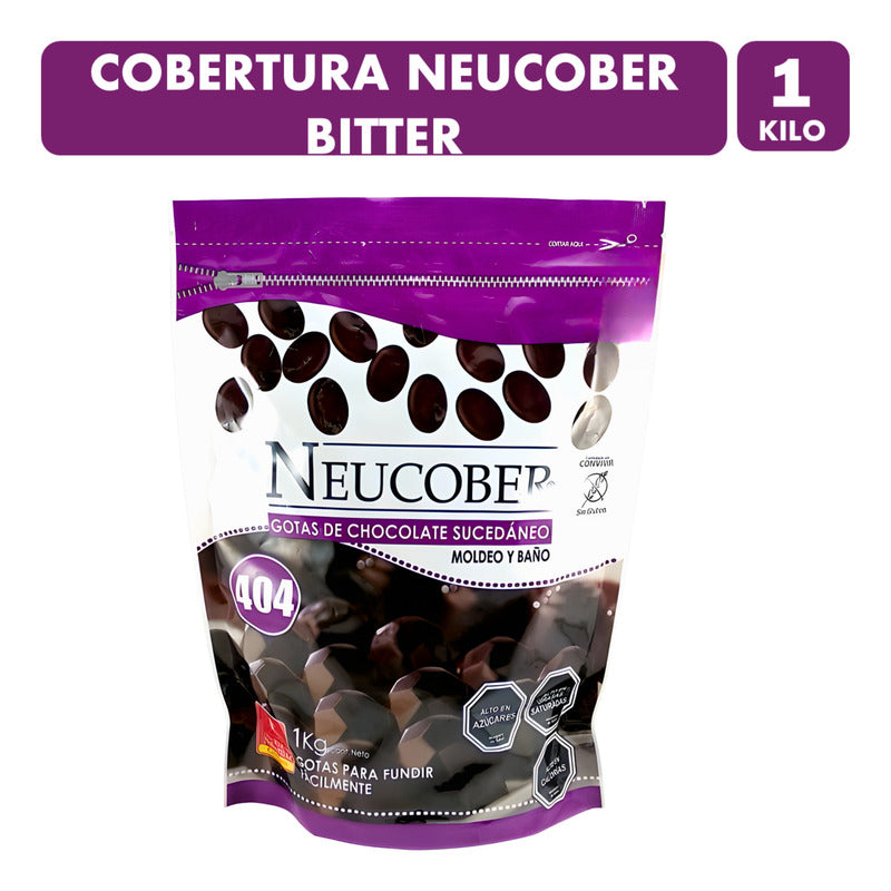 Cobertura Bitter Para Baño Y Moldeo Neucober - Bolsa 1 Kilo