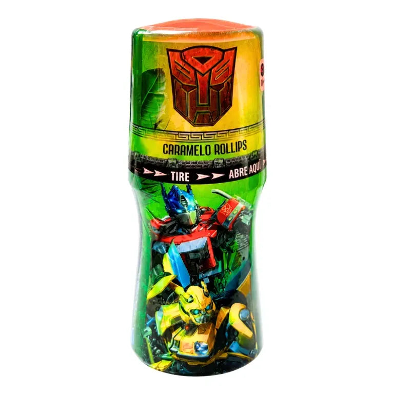Caramelo Rollips Transformers Sabor Fresa Sin Azúcar