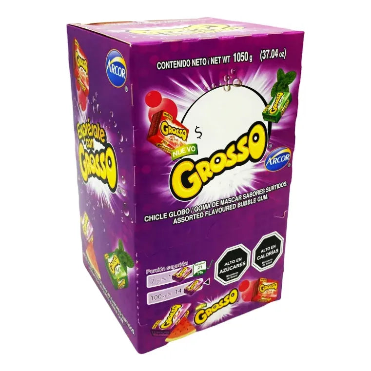 Chicles Grosso Sabores Surtidos (display Con 150 Unidades)