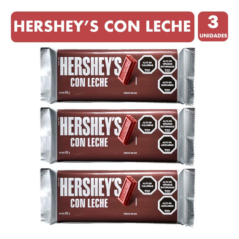 Hershey´s Barra De Chocolate Con Leche (pack Con 3 Unidades)