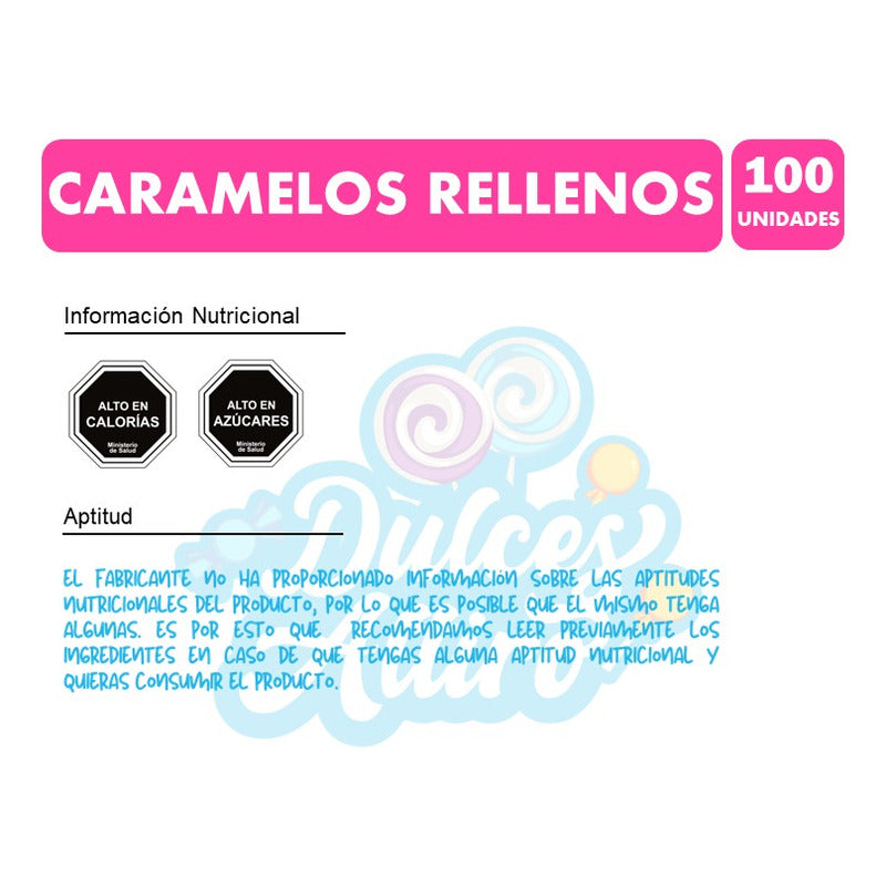 Caramelos Rellenos De Ambrosoli - Surtidos (bolsa Con 100un)