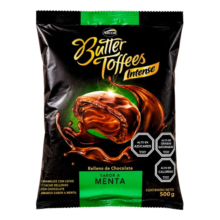 Caramelos Butter Toffees Intense Rellenos Sabor Menta