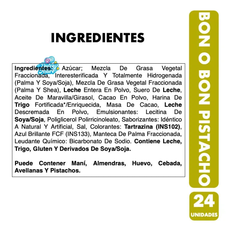 Bon O Bon Sabor Pistacho -bombones Rellenos Edición Limitada