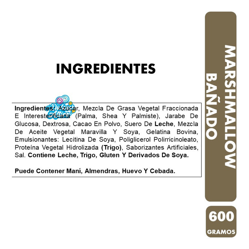 Marshmallow Tipo Cubanitos De Arcor (caja Con 600gr)