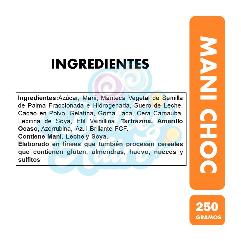 Mani Cubierto De Chocolate Confitado -fruna (bolsa Con 250g)