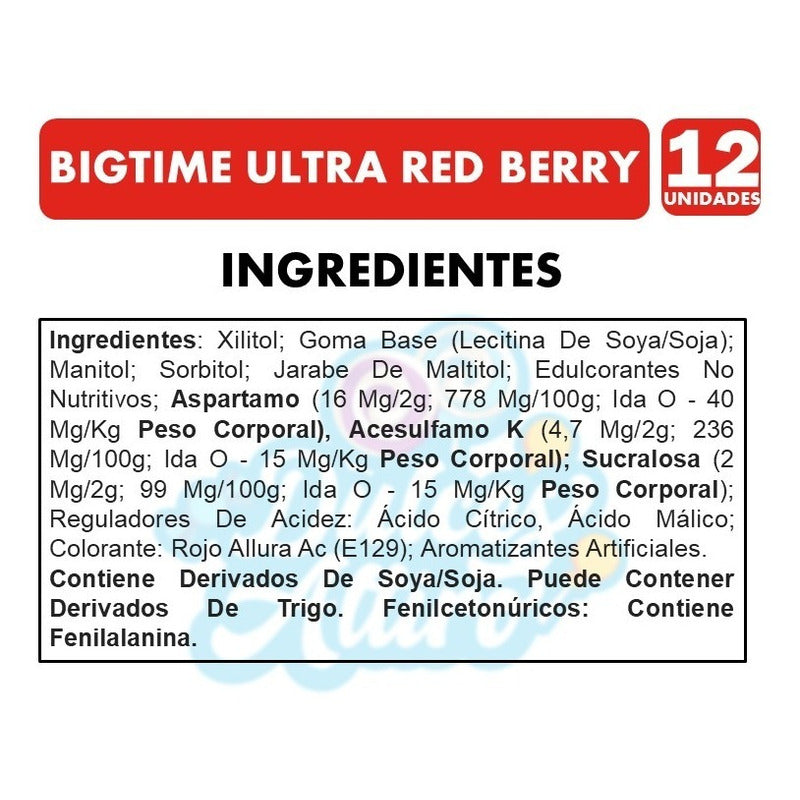Bigtime Rojo - Ultra Red Berry - Caja Pro (caja Con 12 Uni)