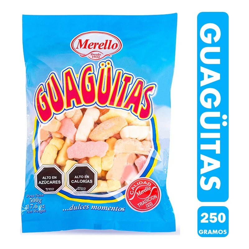 Guagüitas Merello, Malvaviscos De Colores (bolsa Con 250 Gr)