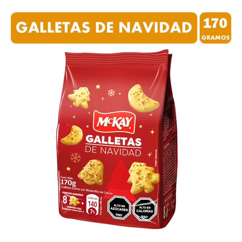 Galletas Navideñas De Nestlé - Mckay (bolsa Con 170 Gramos)