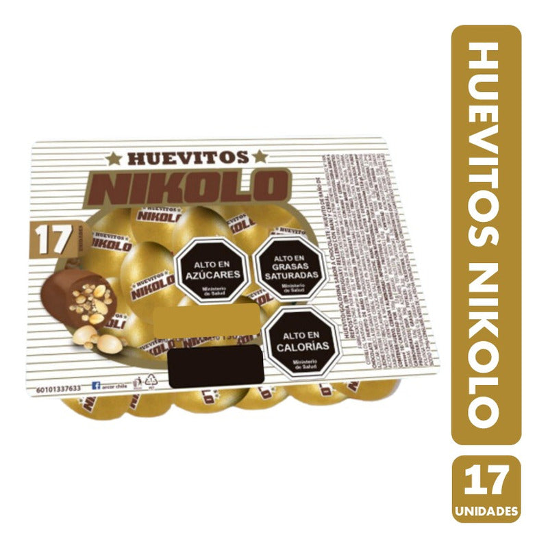 Huevitos De Chocolate Nikolo Tradicional (caja Con 17un)