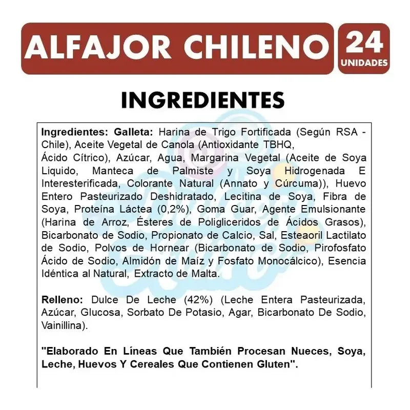 Alfajor Chileno Nutrabien Caja De 24 Unidades