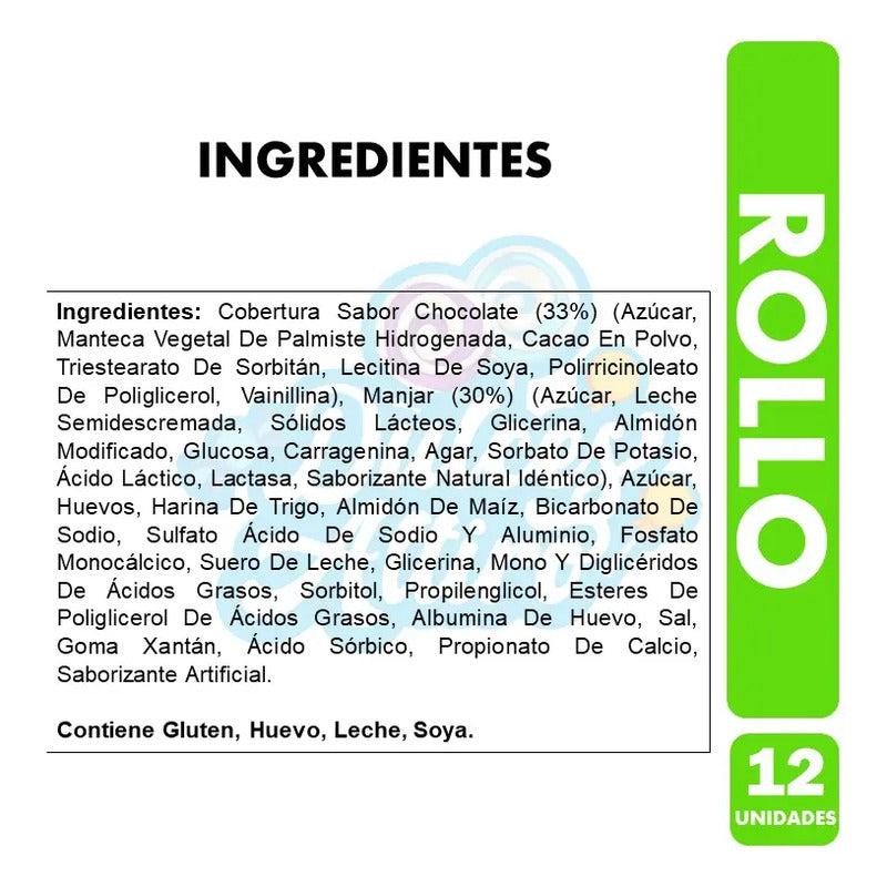 Rollo De Marinela - Bizcocho Relleno (caja Con 12 Unidades)