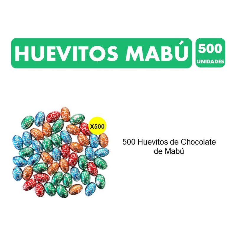 Huevitos De Pascua De Mabú (pack De 500 Huevos De Chocolate)