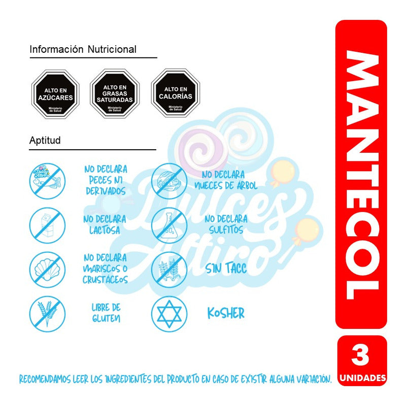 Dulce De Maní Mantecol 250gr X3