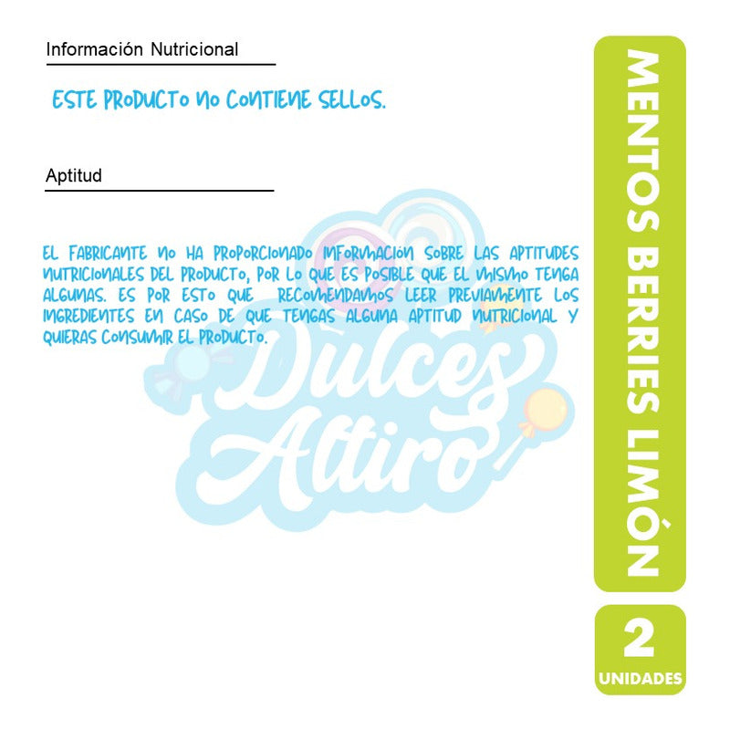 Mentos Pure Fresh Sabor Berries Limón (pack Con 2 Unidades)