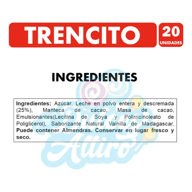 Chocolate Trencito De Nestlé - Caja Con 20 Unidades