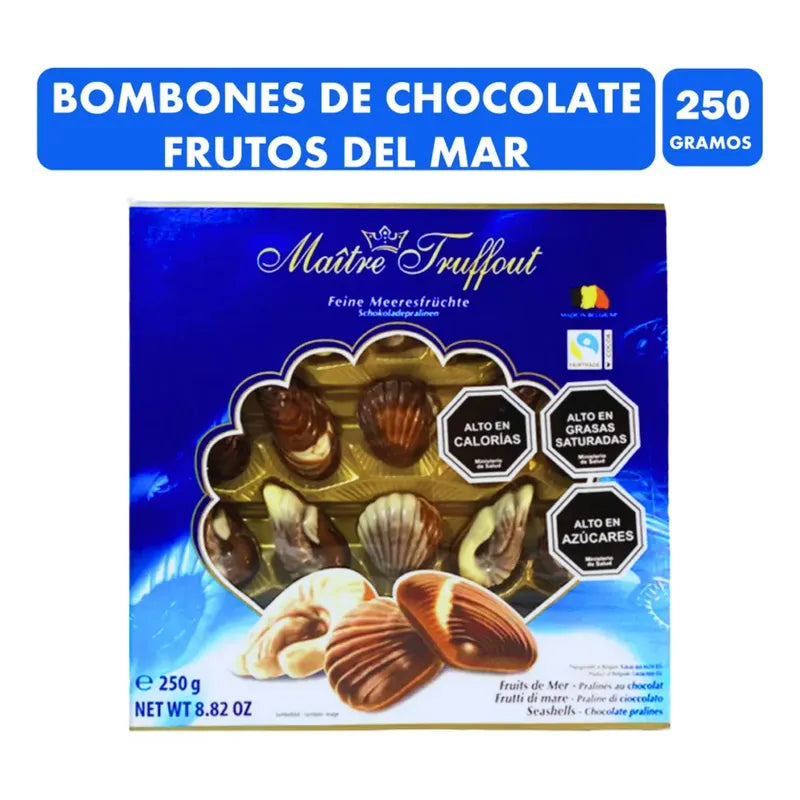 Bombones Formas Del Mar Maitre Truffout - Caja Con 250gramos