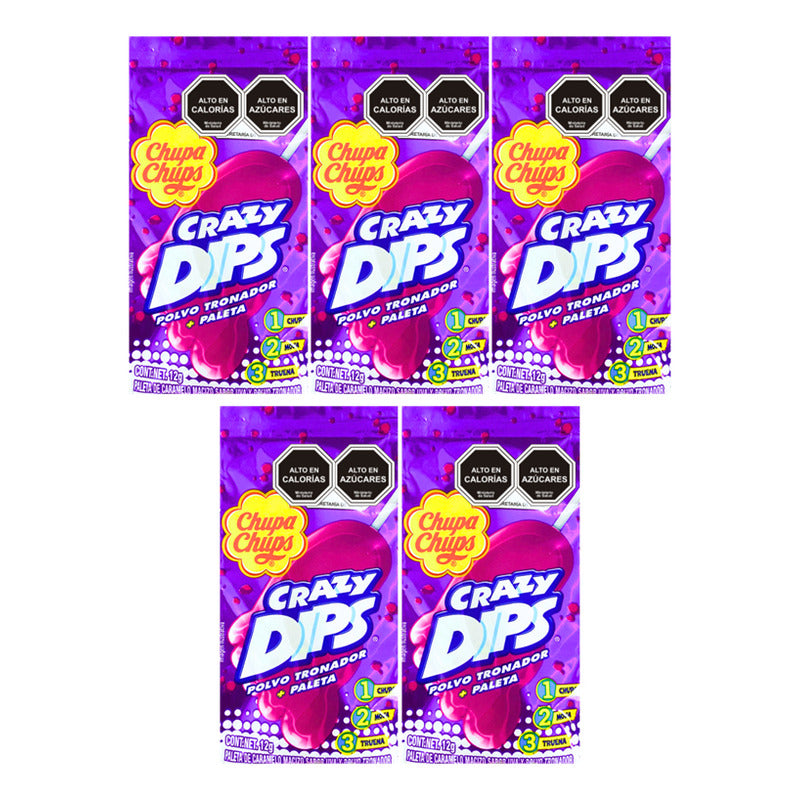 Petazeta Crazy Dips Sabor Uva De Chupa Chups (pack 5 Uni)