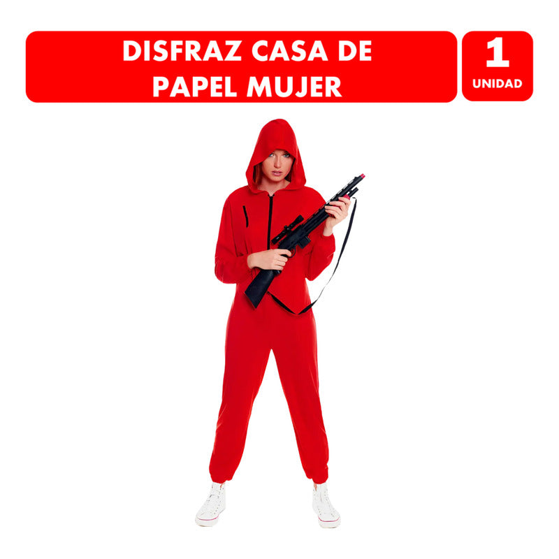 Disfraz Overol Rojo Adulto Mujer Especial Halloween L