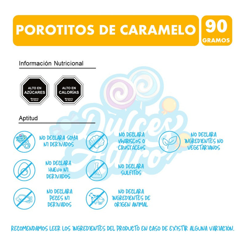 Porotitos Merello - Caramelos (bolsa Con 90 Gramos)