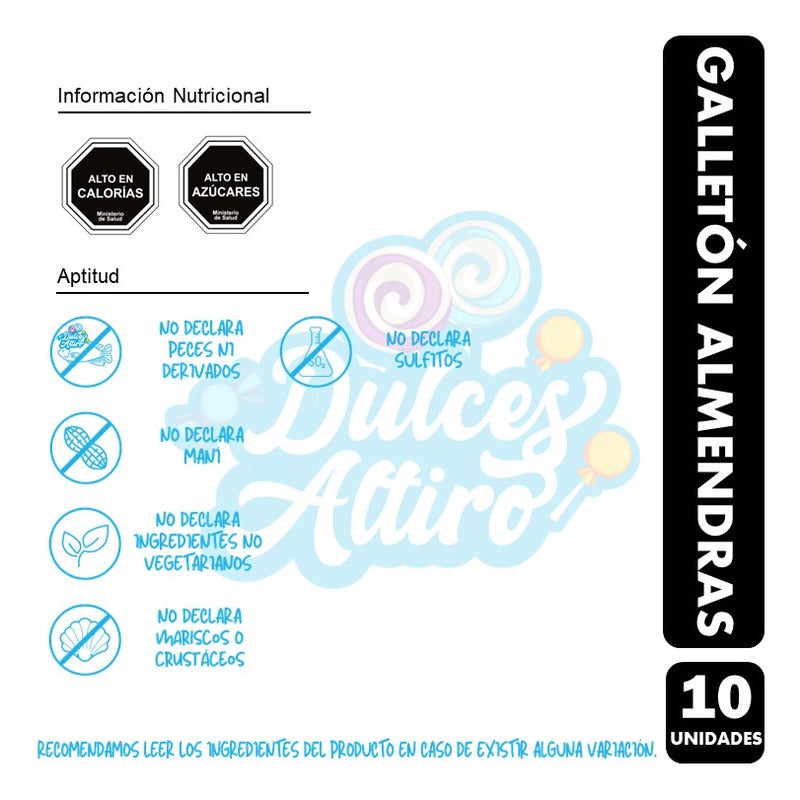 Galleton De Almendras Para Colación -nutrabien(pack Con 10u)