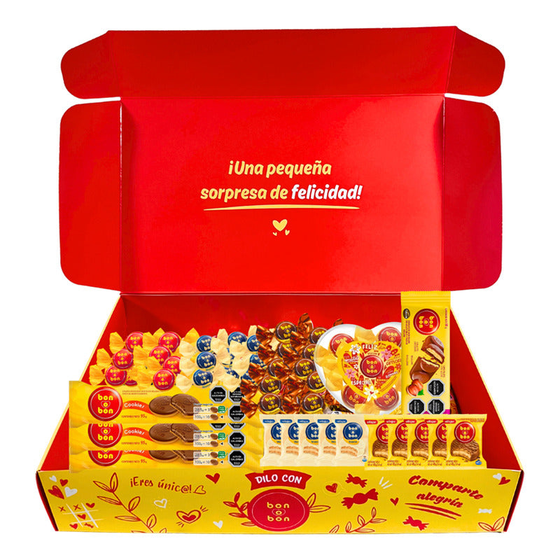 Caja Para Regalo Con Productos Bon O Bon - Edición Limitada