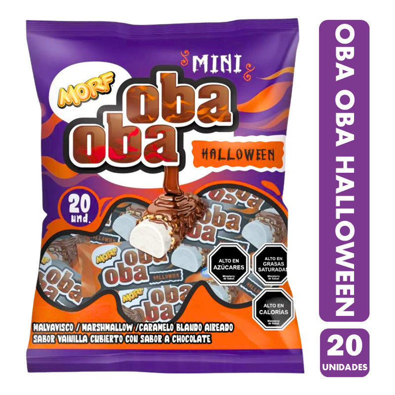 Dulces Para Halloween - Marshmallows Oba Oba (bolsa 20 Uni)