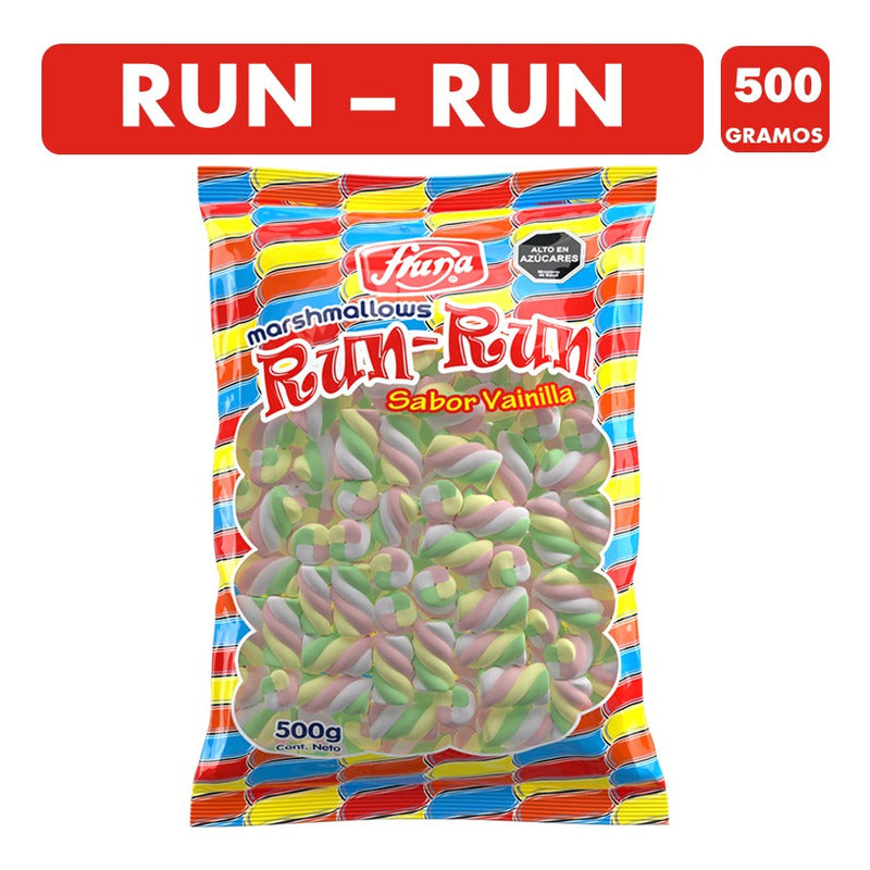 Run Run Marshmallows Sabor Vainilla-fruna (bolsa Con 500 Gr)