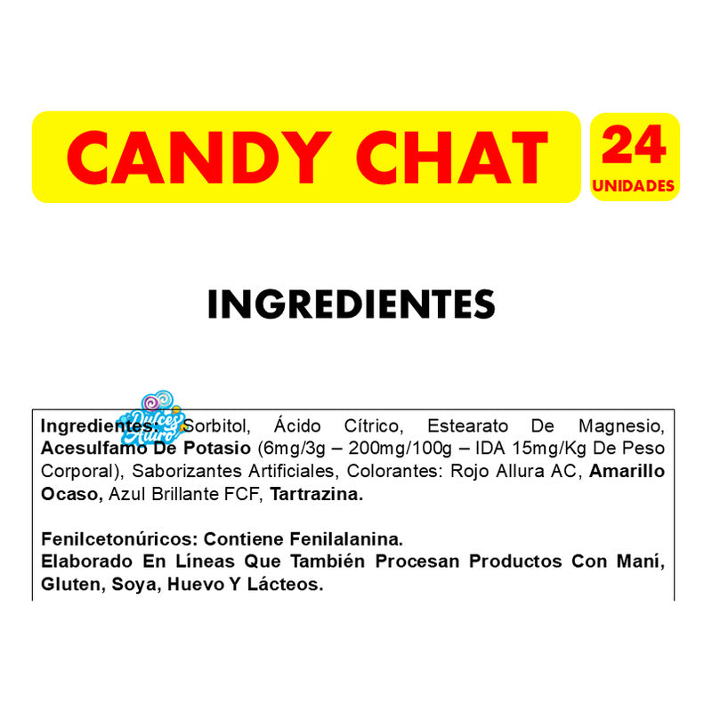 Candy Chat - Especial Dulces Cumpleaños (caja Con 24 Un)