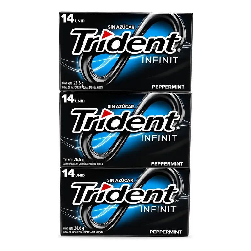 Trident Infinit Livemint Dentyne  (display Con 12 Uni)