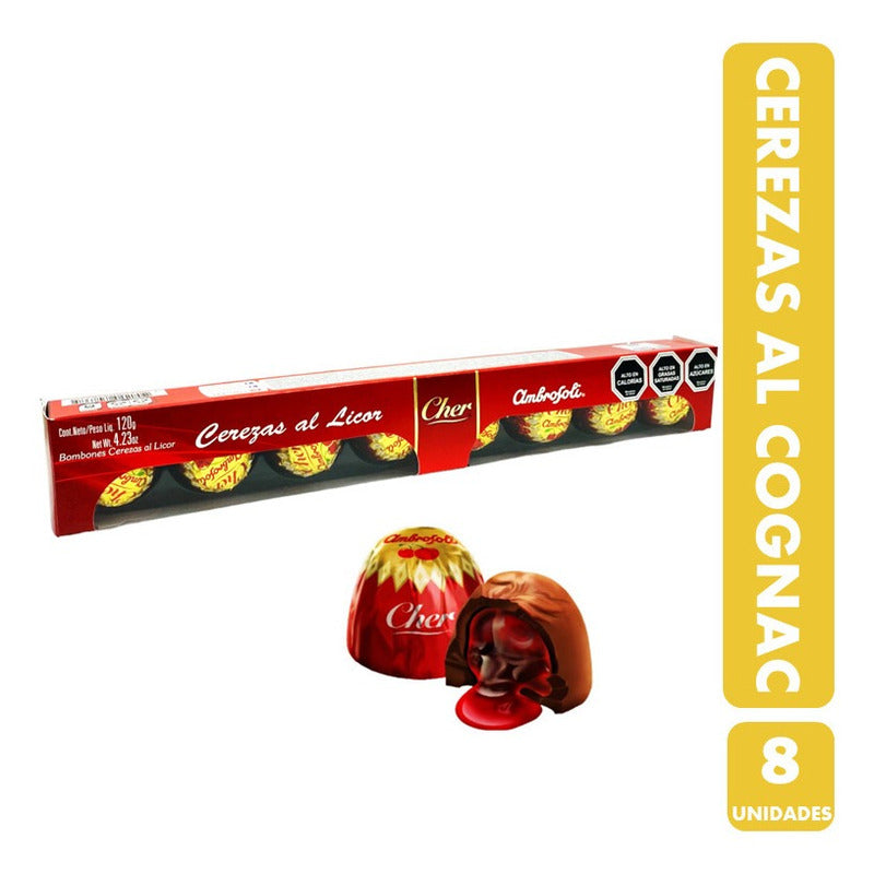 Cerezas Al Cognac - Bombones De Ambrosoli (caja Con 8 Un)