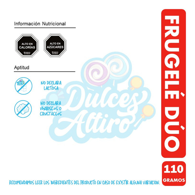 Dulces Gomitas Frugelé Dúo, De Ambrosoli - Bolsa De 110 Gr.