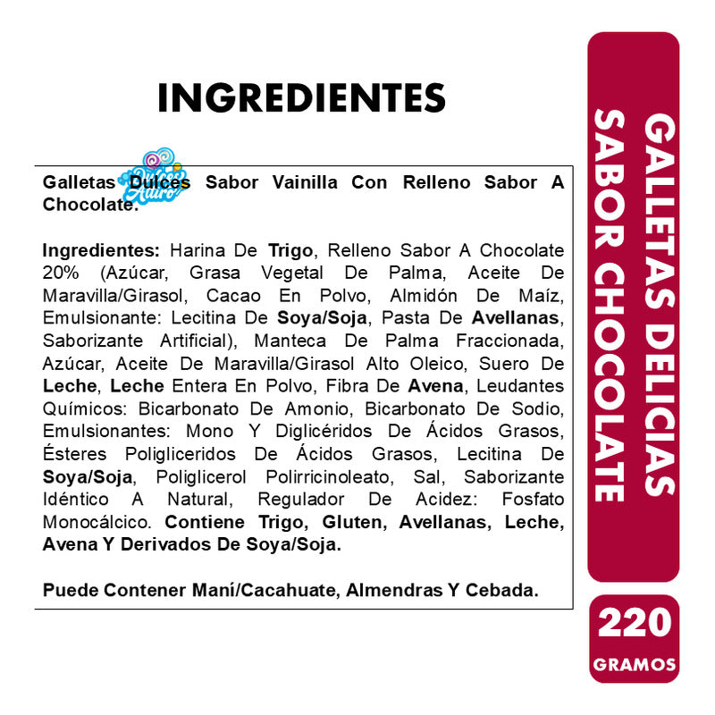 Galletas Delicia Chocolate En Caja Forma De Arbol Navideño