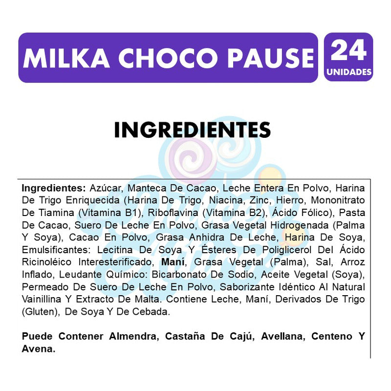 Chocolate Milka Choco Pause - Oblea Rellena (caja Con 24un)
