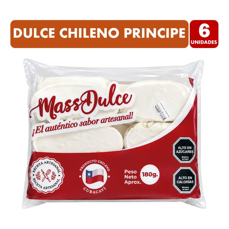 Dulce Chileno Artesanal Príncipe De Curacaví (6 Unidades)
