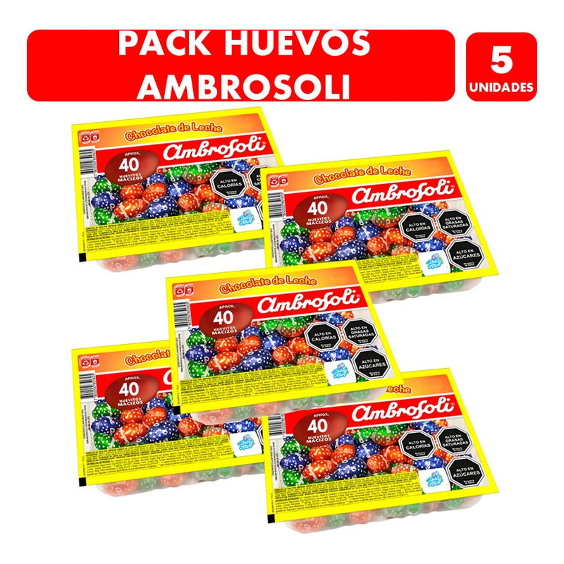 Huevitos De Pascua Bandeja Ambrosoli 40 U Por Mayor(pack 5u)