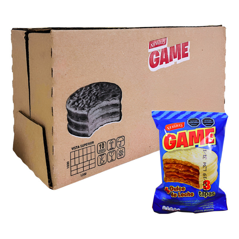 Alfajor Game Chocolate Blanco Por Mayor (caja 24 Unidades)