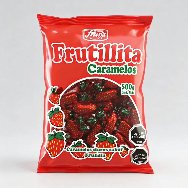Caramelo Fruna Frutillita Frutilla Con Azúcar (100 Unidades)