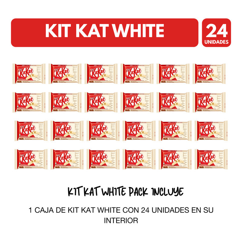 Kit Kat White En Caja - Chocolate Por Mayor (caja De 24 Uni)