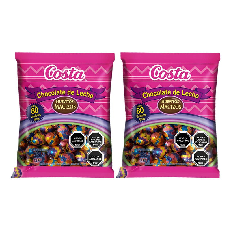 Huevitos De Chocolate Costa(pack 2 Bolsas) -especial Pascua