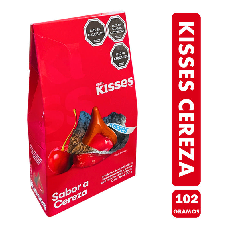 Kisses - Chocolate Con Sabor A Cereza (caja Con 102 Gramos)