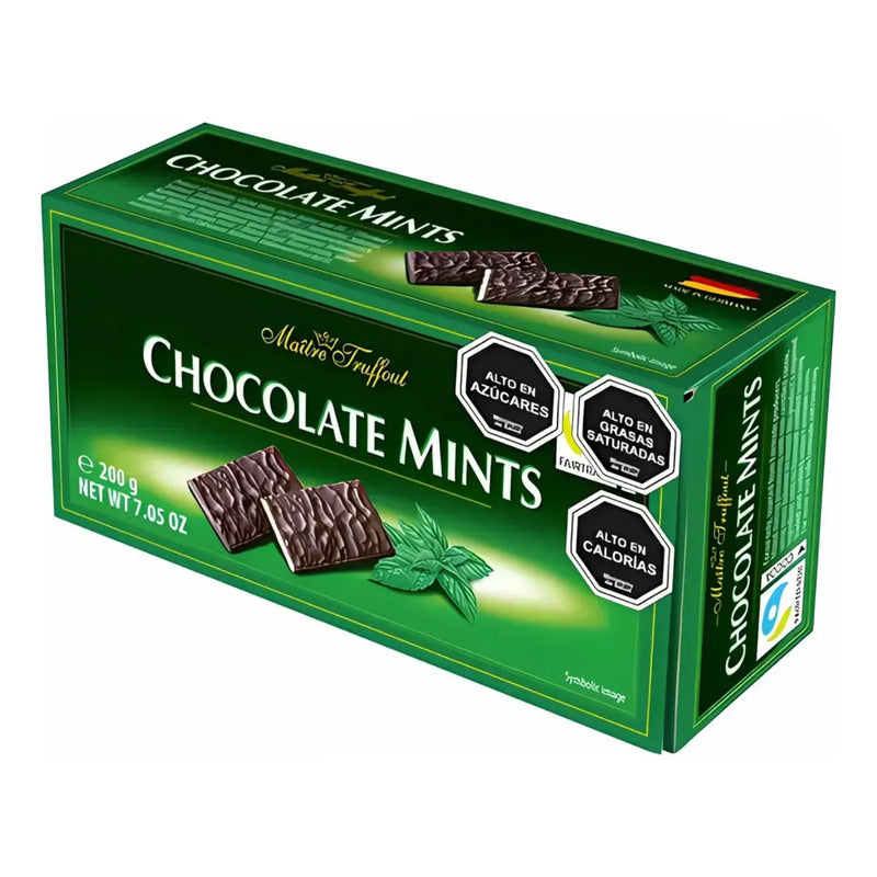 Caja De Chocolates Mints Menta - Marca Maitre Truffout 200g