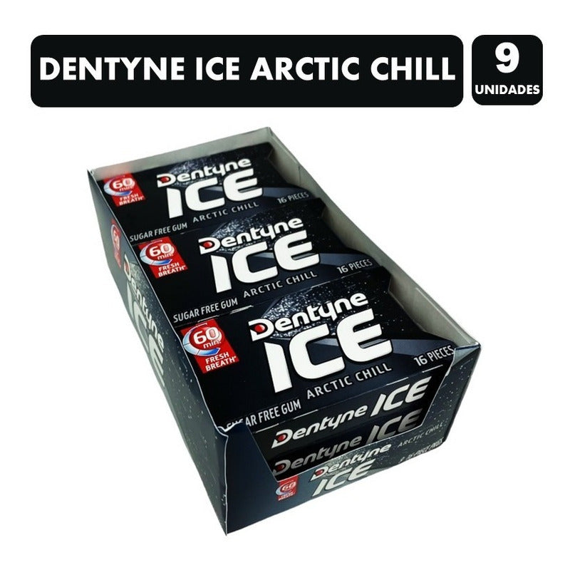 Chicle Dentyne Ice Arctic Chill Display 9 Unidades