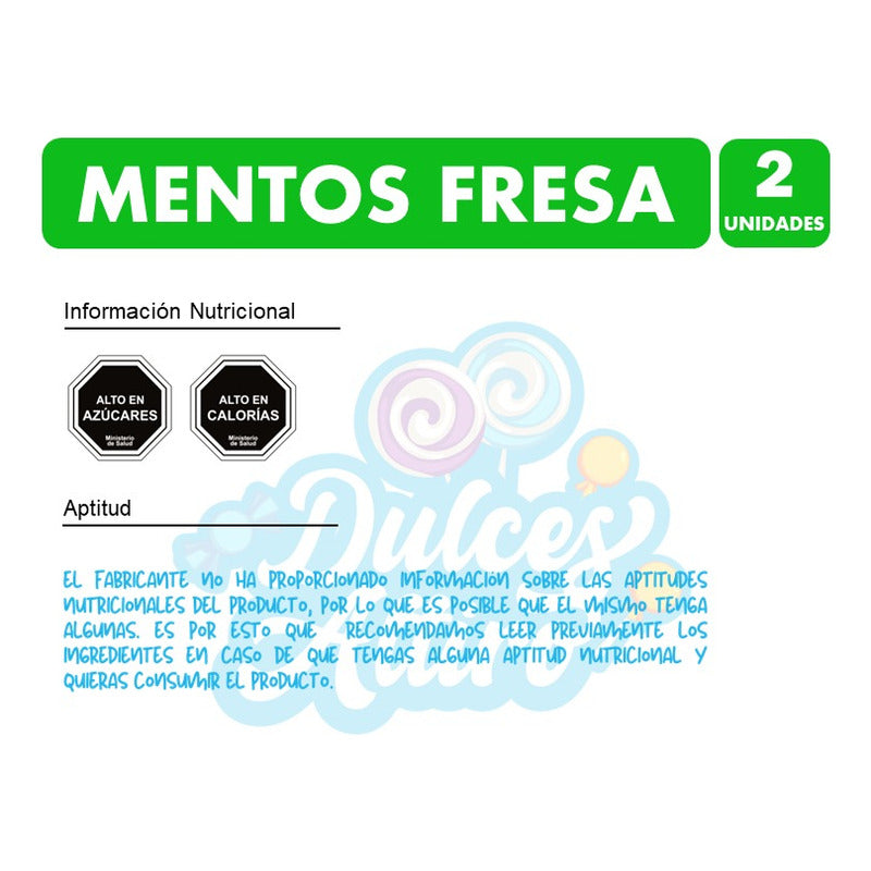 Mentos Rolls - Envase Rojo (pack Con 2 Unidades)