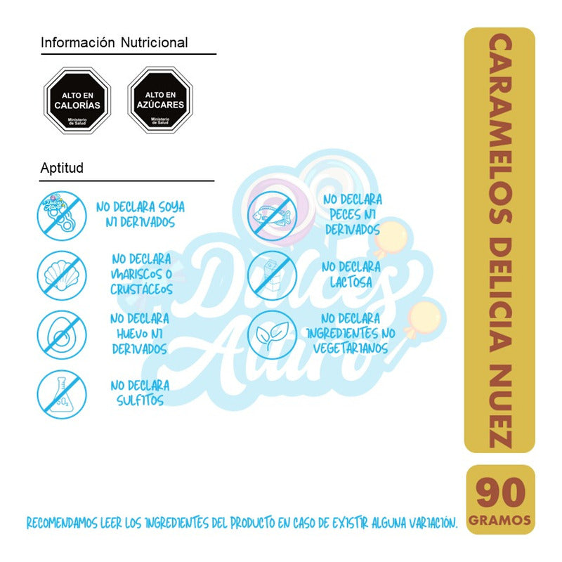 Caramelos - Delicias De Nuez 90 Gr