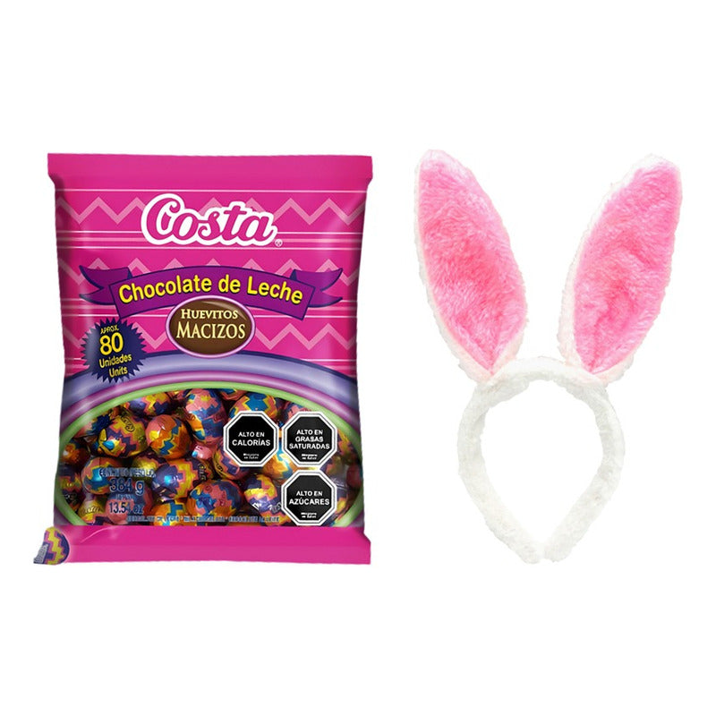 Pack De Huevitos De Pascua Costa Y Orejitas Rosadas