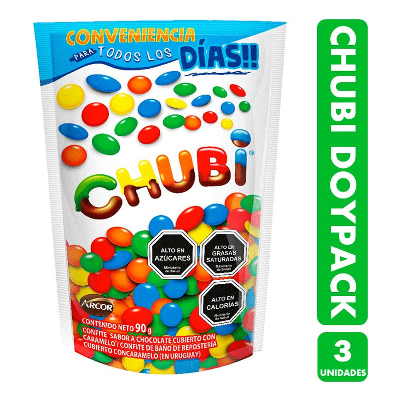 Chubi Arcor - Formato Para Compartir Doypack (pack De 3 Uni)