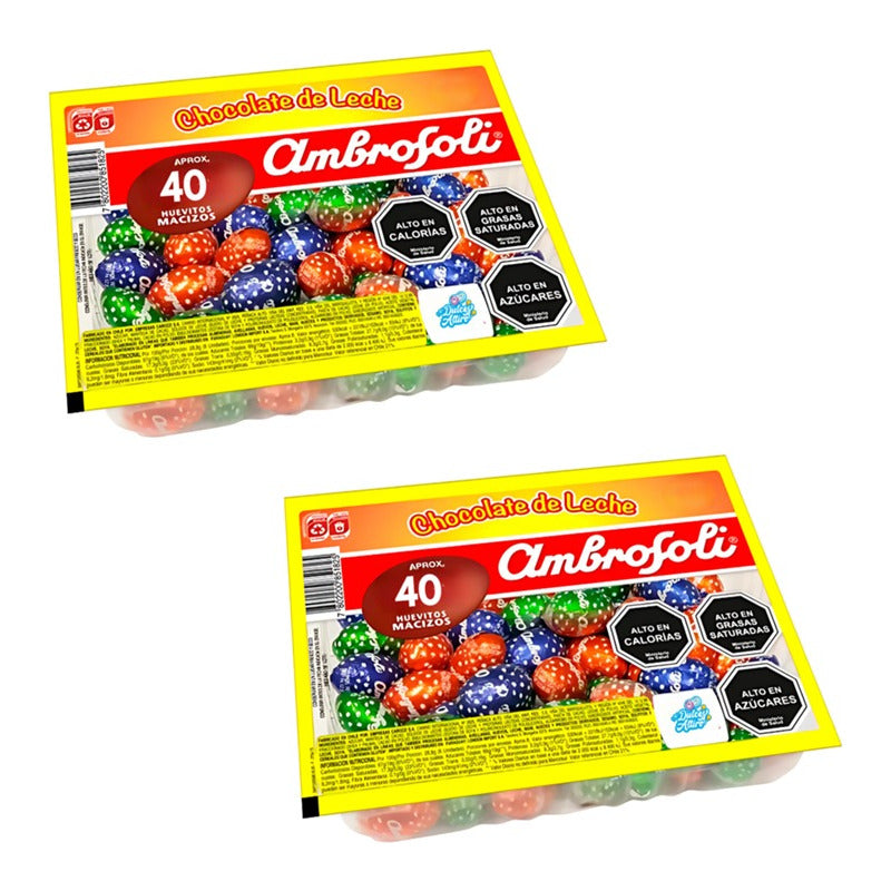 Huevitos De Pascua Bandeja Ambrosoli 40 U Por Mayor(pack 2u)